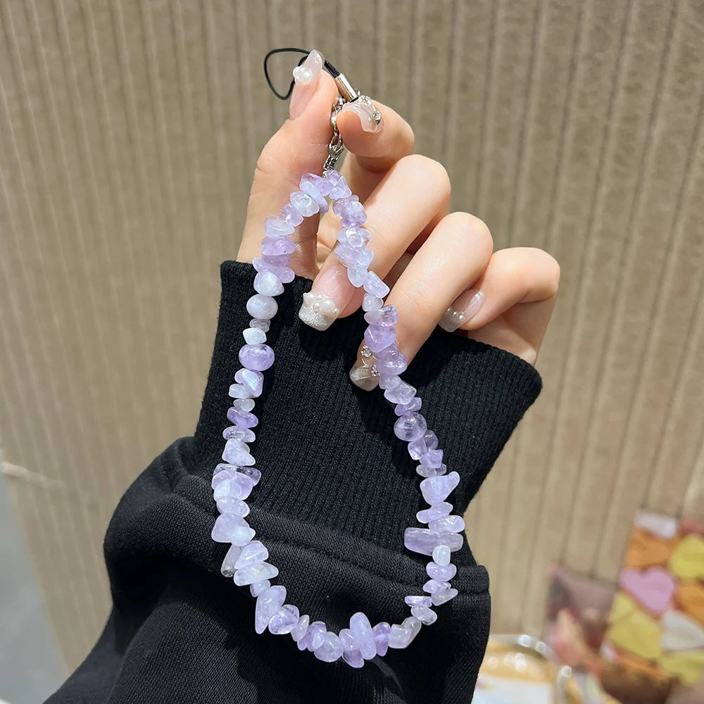 Tumblestone Crystal Phone Lanyard