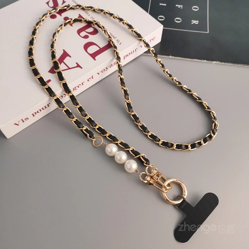 Anti-Theft Phone Leather Lanyard