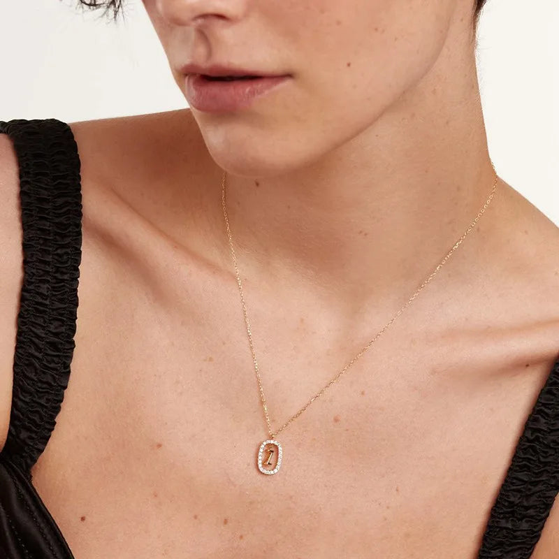 Necklace Initial Pendant
