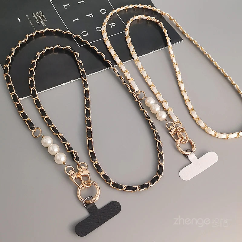 Anti-Theft Phone Leather Lanyard