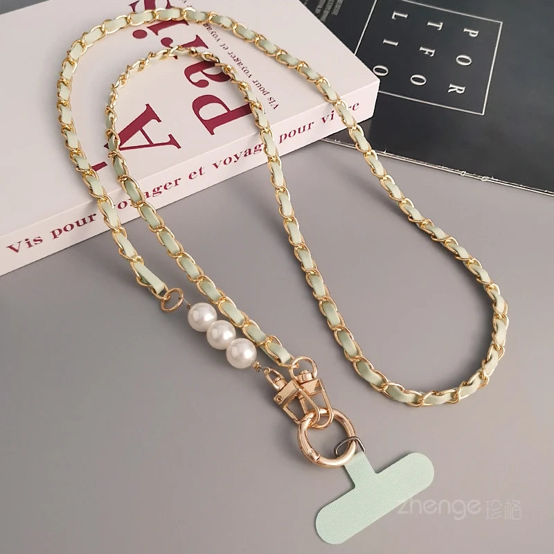 Anti-Theft Phone Leather Lanyard
