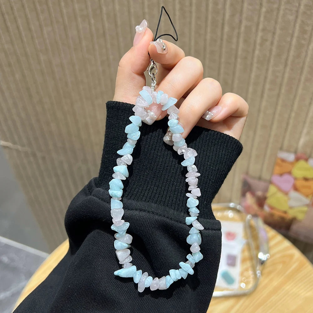 Tumblestone Crystal Phone Lanyard
