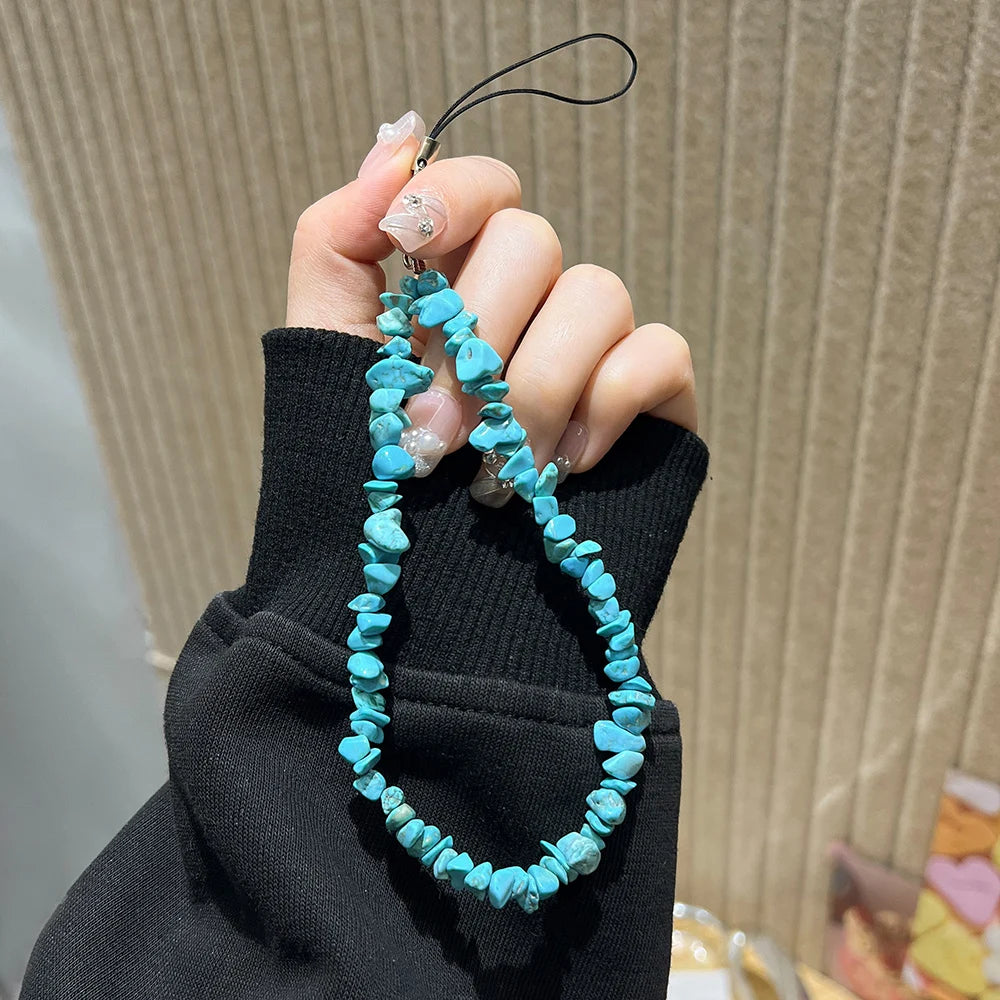 Tumblestone Crystal Phone Lanyard