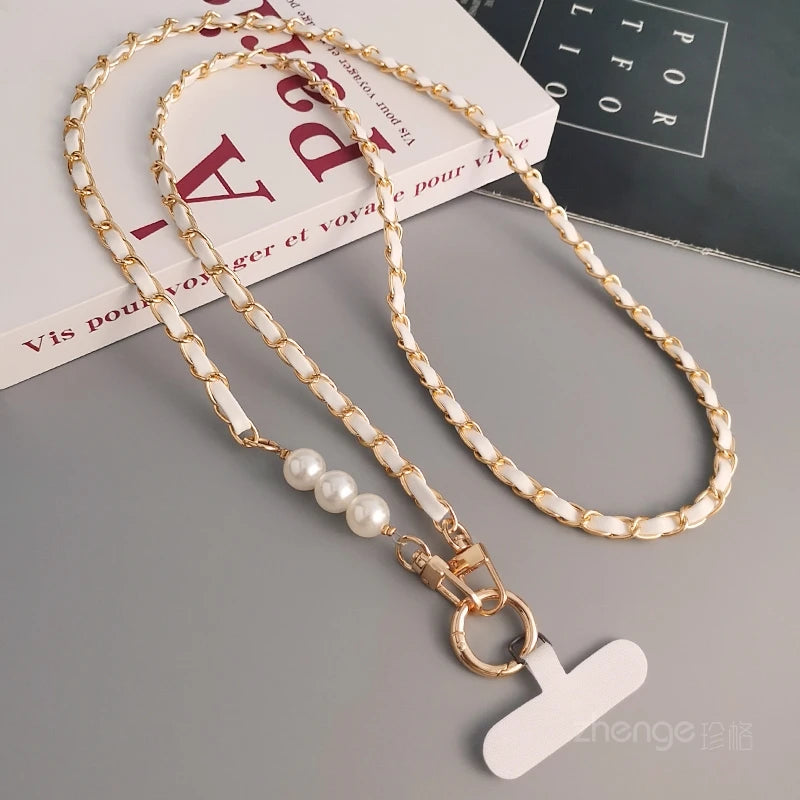 Anti-Theft Phone Leather Lanyard