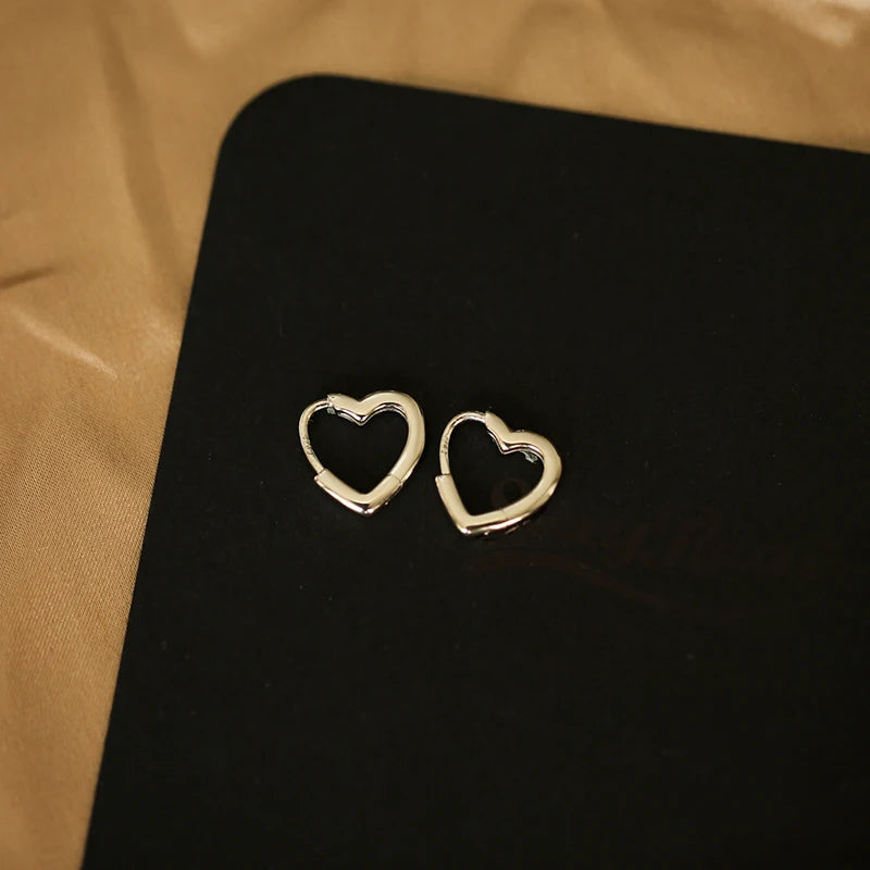 Heart Hoops Earrings