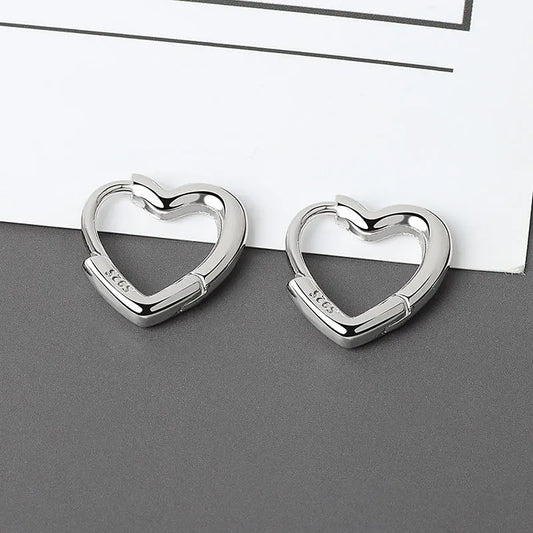 Heart Hoops Earrings