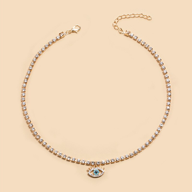 Evil Eye Diamante Choker