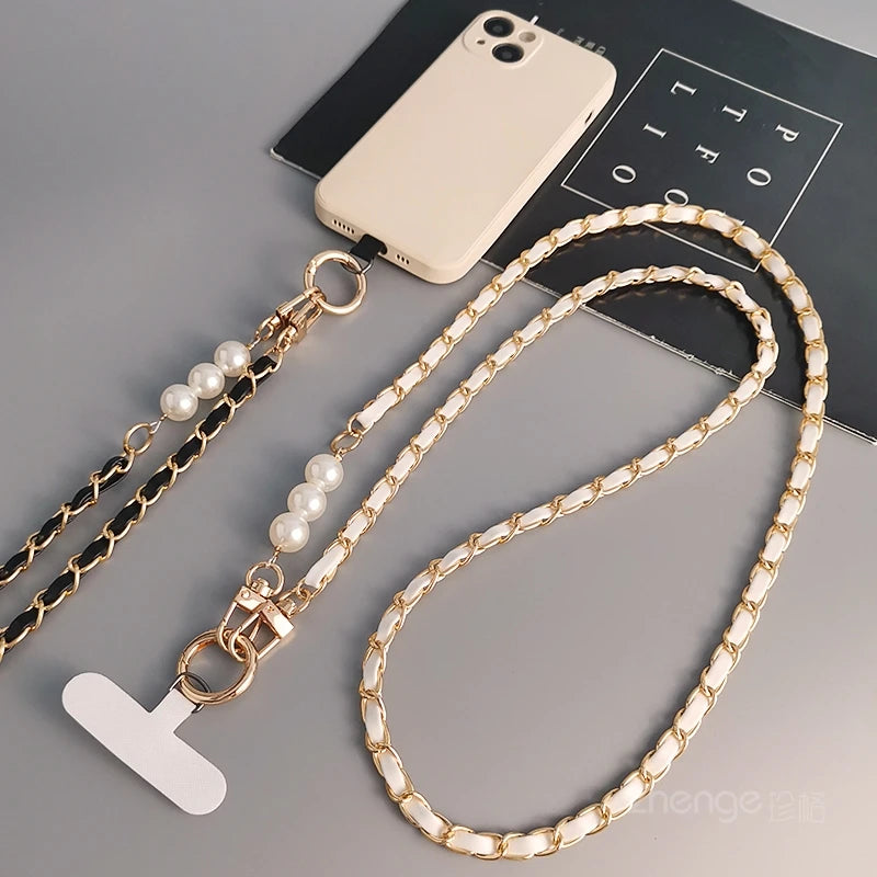 Anti-Theft Phone Leather Lanyard