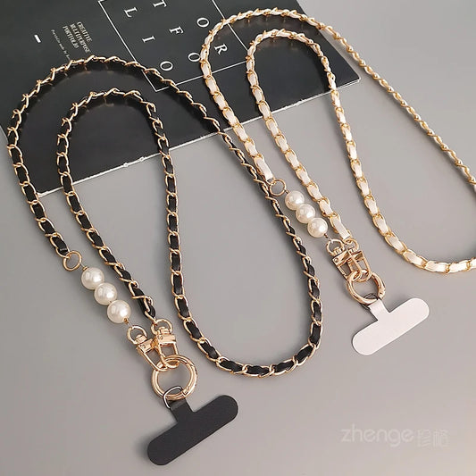 Anti-Theft Phone Leather Lanyard